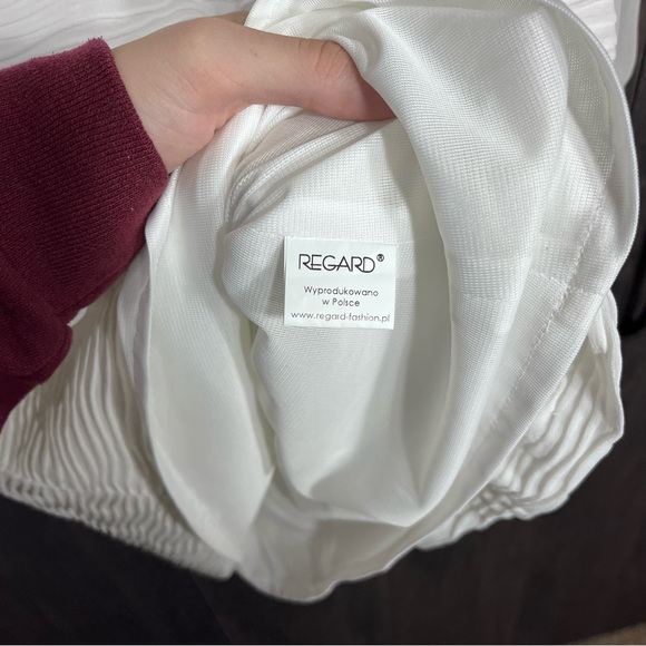 ₽💙2/$40💙NWT Regard Long Sleeve White Collared Dress Size 36/Small - Picture 8 of 16